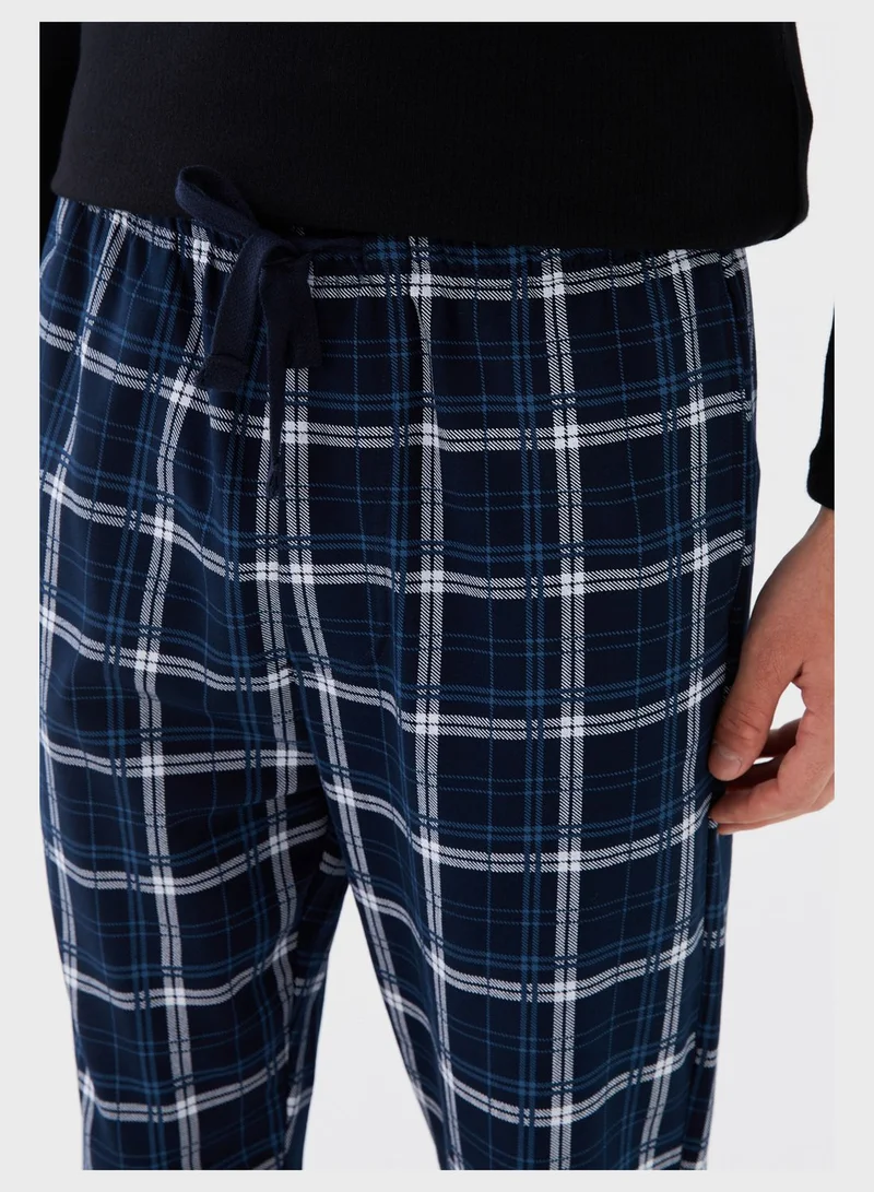 LC WAIKIKI Pattered Drawstring Standard Fit Pyjama