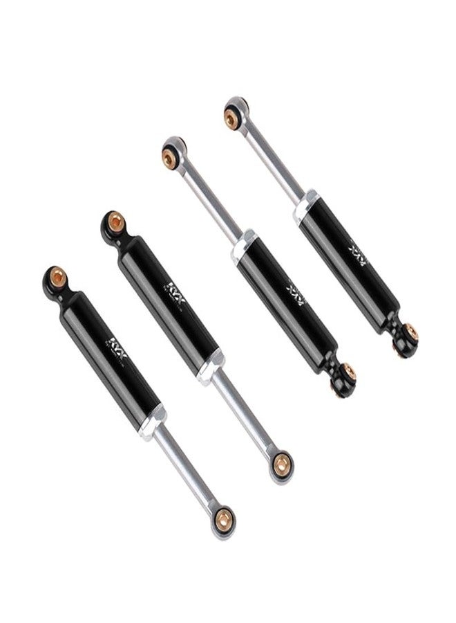KYX Racing Aluminum Suspension Shock Absorber Inner Spring Shock 52mm Upgrades Parts Accessories for 1/24 RC Crawler Car Axial AX24 (4pcs), Black - Image 1