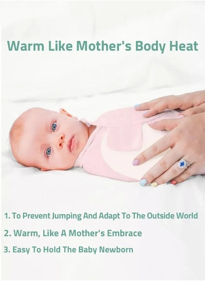 MIXDE 4 PCS Baby Swaddle Blanket Wrap Cap Set Newborn Infant Sleep Sack With Caps 100% Breathable Cotton 0-4 Month  - Image 3