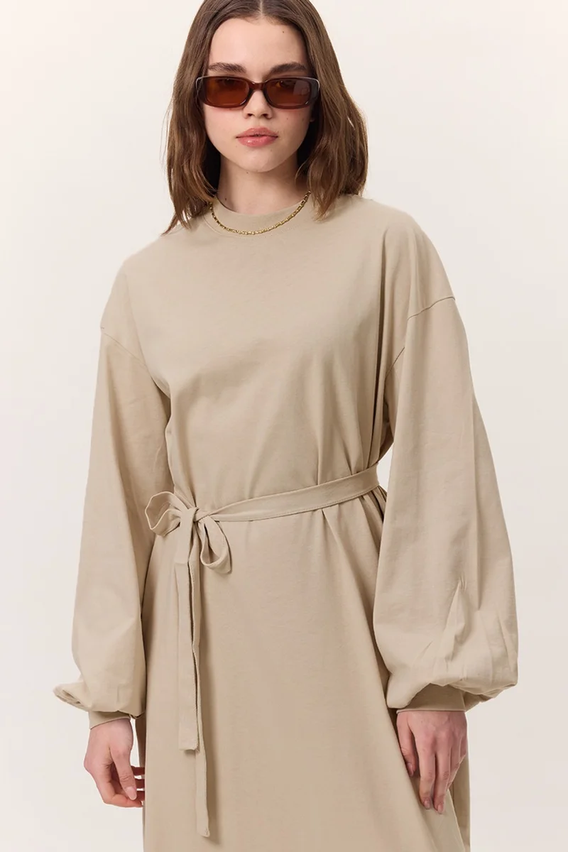 مانوكا Belted Jersey Dress
