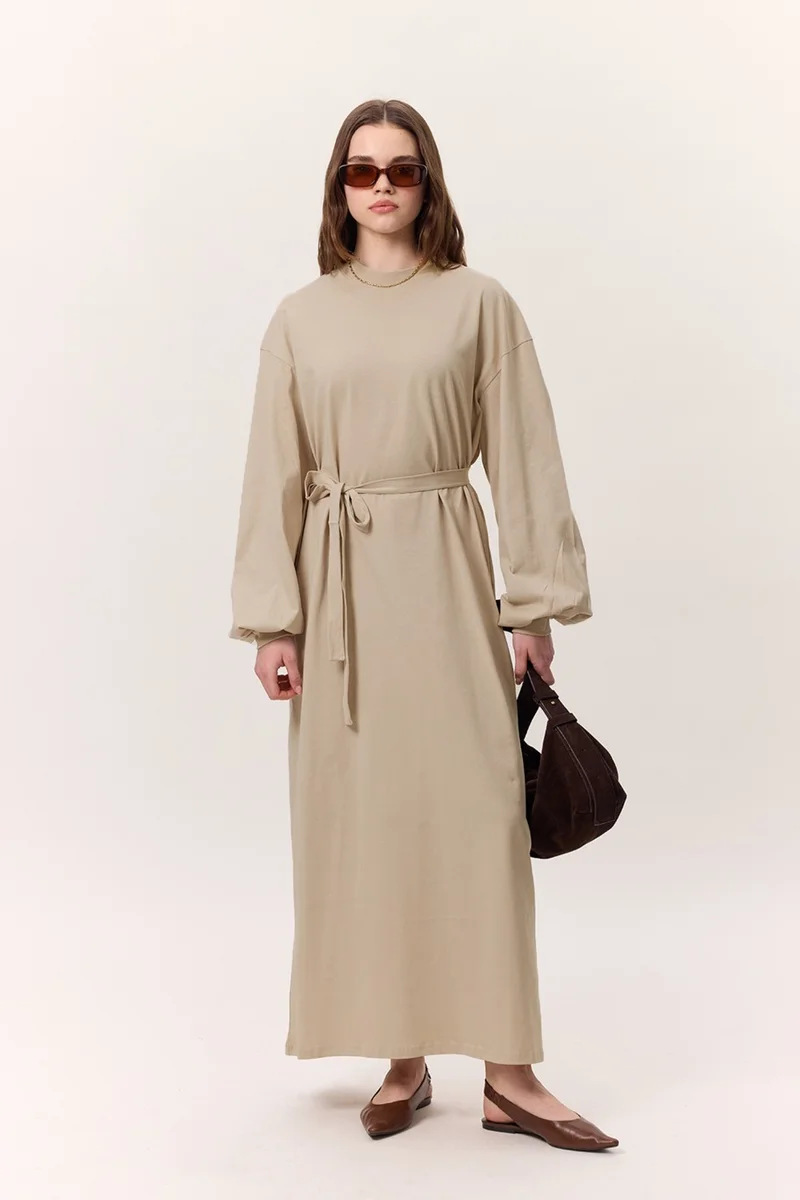 مانوكا Belted Jersey Dress