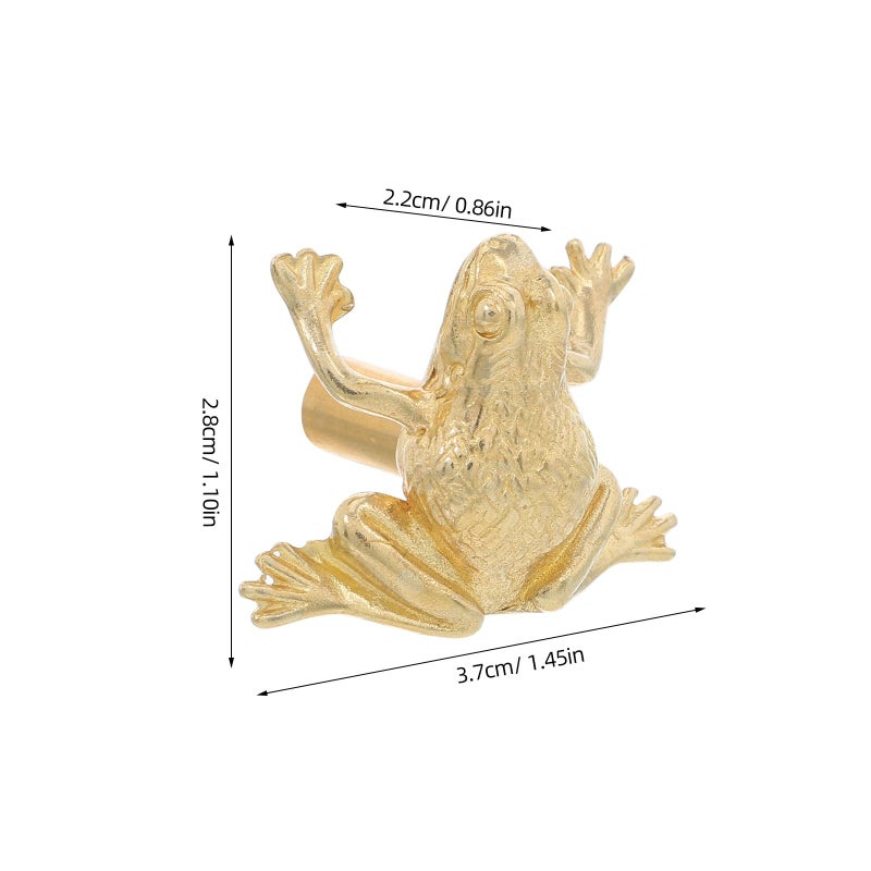 Vintage Brass Frog Cabinet Knobs Retro Animal Drawer Pulls For Kitchen Bathroom - Image 3