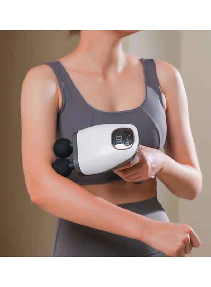 Portable Fascial Massage Gun Electric Percussion Pistol Massager Body Relaxation With LED Touch Screen 8Replaceable Massage Head  - Image 2