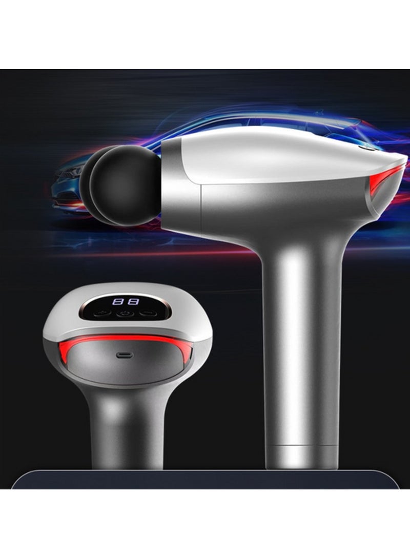 Portable Fascial Massage Gun Electric Percussion Pistol Massager Body Relaxation With LED Touch Screen 8Replaceable Massage Head  - Image 4