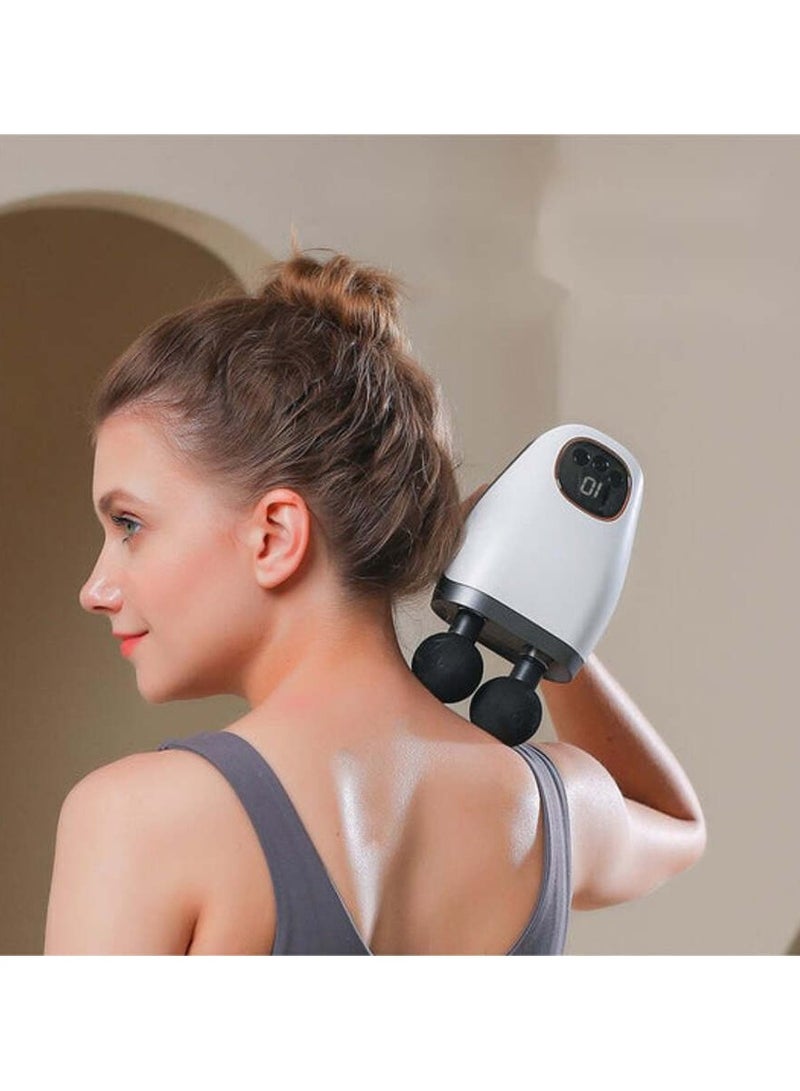 Portable Fascial Massage Gun Electric Percussion Pistol Massager Body Relaxation With LED Touch Screen 8Replaceable Massage Head  - Image 5