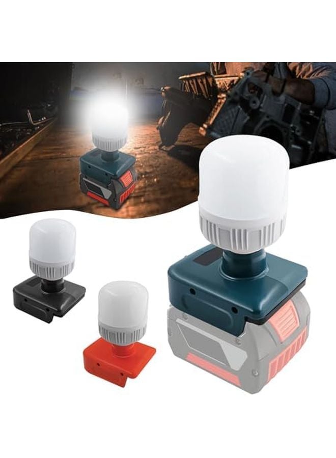 Blue Cordless LED Work Light 12W 1300LM Handheld Flashlight For 18V Camping Hiking - Image 3