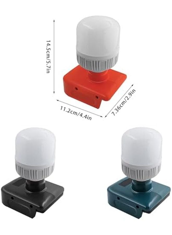 Blue Cordless LED Work Light 12W 1300LM Handheld Flashlight For 18V Camping Hiking - Image 4