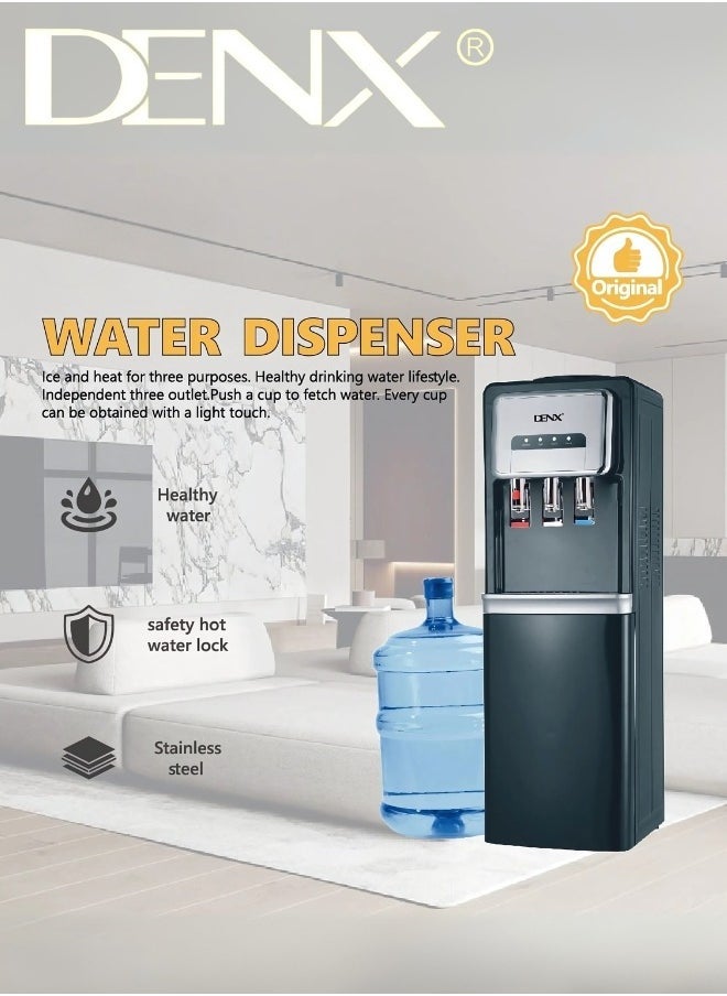 Denx Hot, Cold, And Normal Water Dispenser – Made Of Stainless Steel, Hygienic, With Safety Lock, 600W Power - Image 3