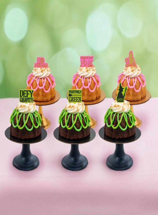 DecoPac Wicked Elphaba and Glinda Cupcake Toppers, 24 Cupcake Toppers For Cakes, Birthday's, Celebrations, Food Safe Cake Decorations - 24 Pack - Image 4