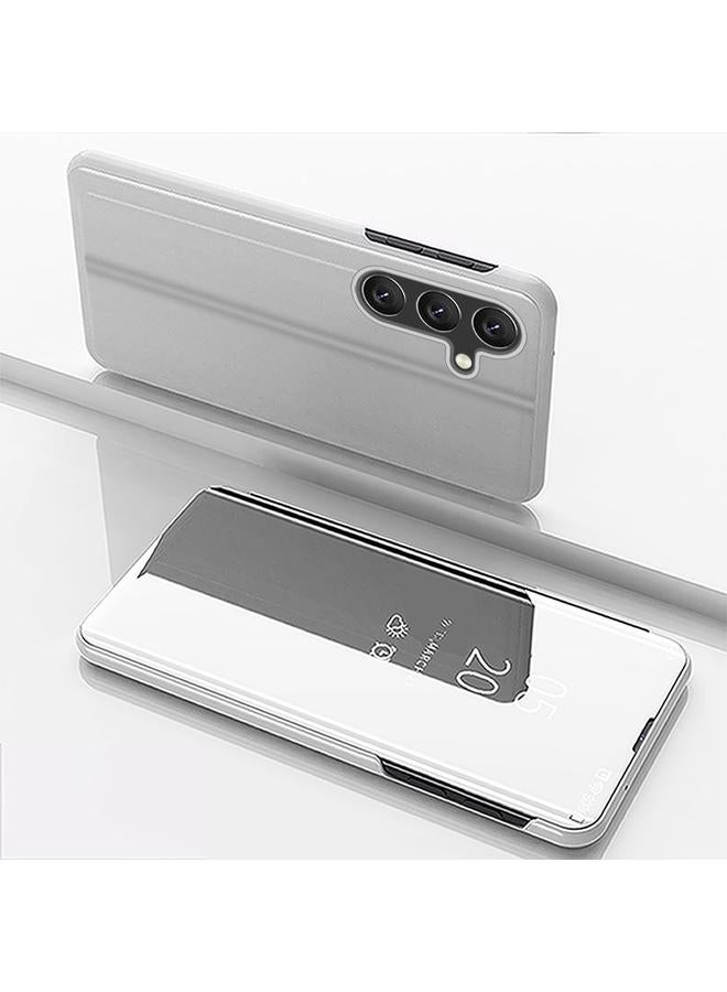 S-TOP Case For Samsung Galaxy M14 Plated Mirror Horizontal Flip Leather Case with Holder - Image 1