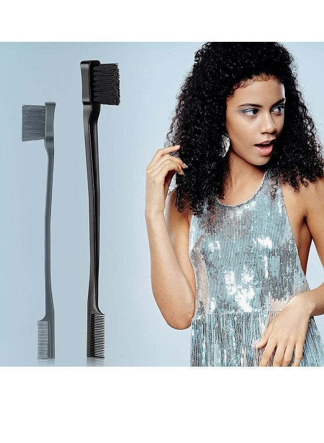 McDou فرشاة شعر سوداء 3 عبوات مشط تصفيف قوي مشط ذيل الجرذ - Image 2