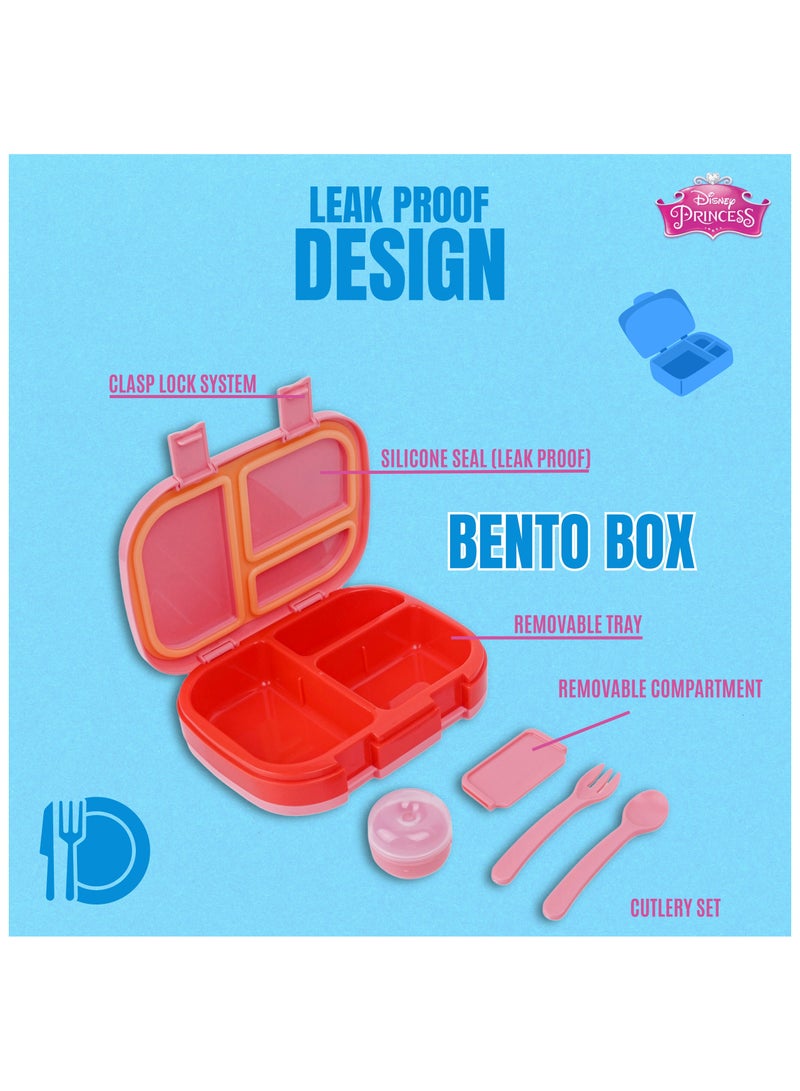 ديزني طقم ديزني برينسيس 3 في 1: حقيبة غداء، زجاجة مياه، وعلبة طعام - Image 4