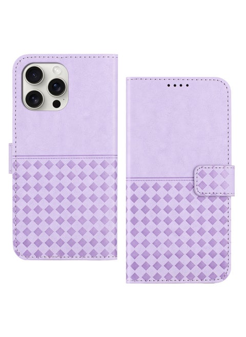 For Iphone16Pro Flip Anti-drop Protective Case For Apple Walle Multi Card Bag Phone Case Wholesale-Color:Light Purple-Applicable Model:For Iphone 7/8/se 2020/2022 (default Opp Bag Packaging)