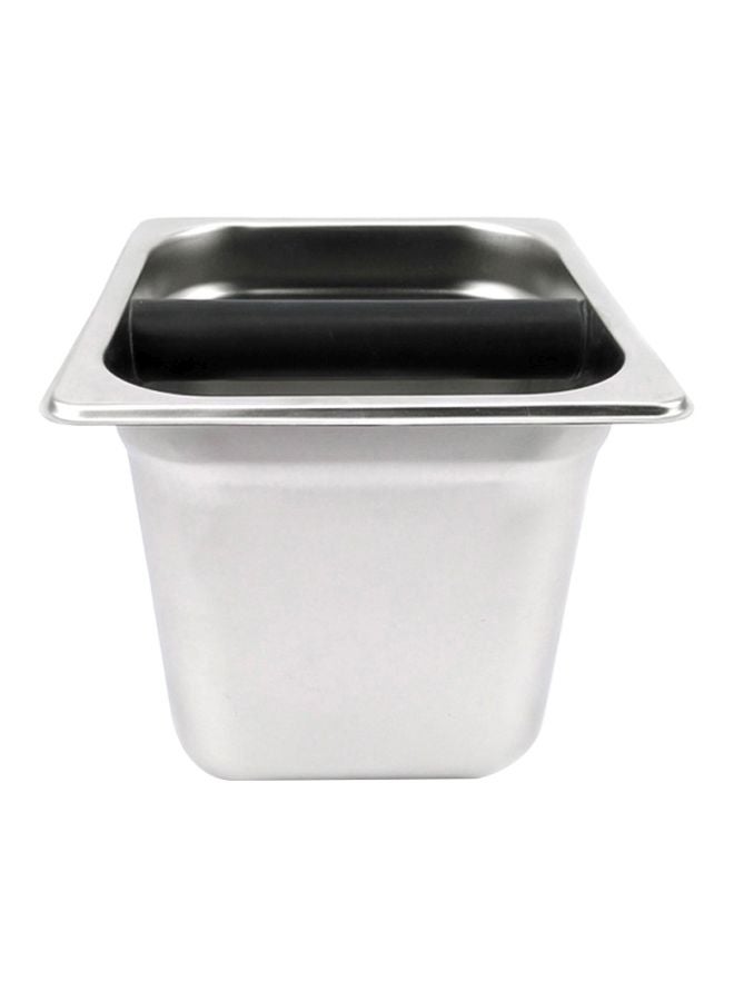 Alyashmac Stainless Steel Coffee Knock Box Container Silver 20.0x20.0x17.0mm - Image 3