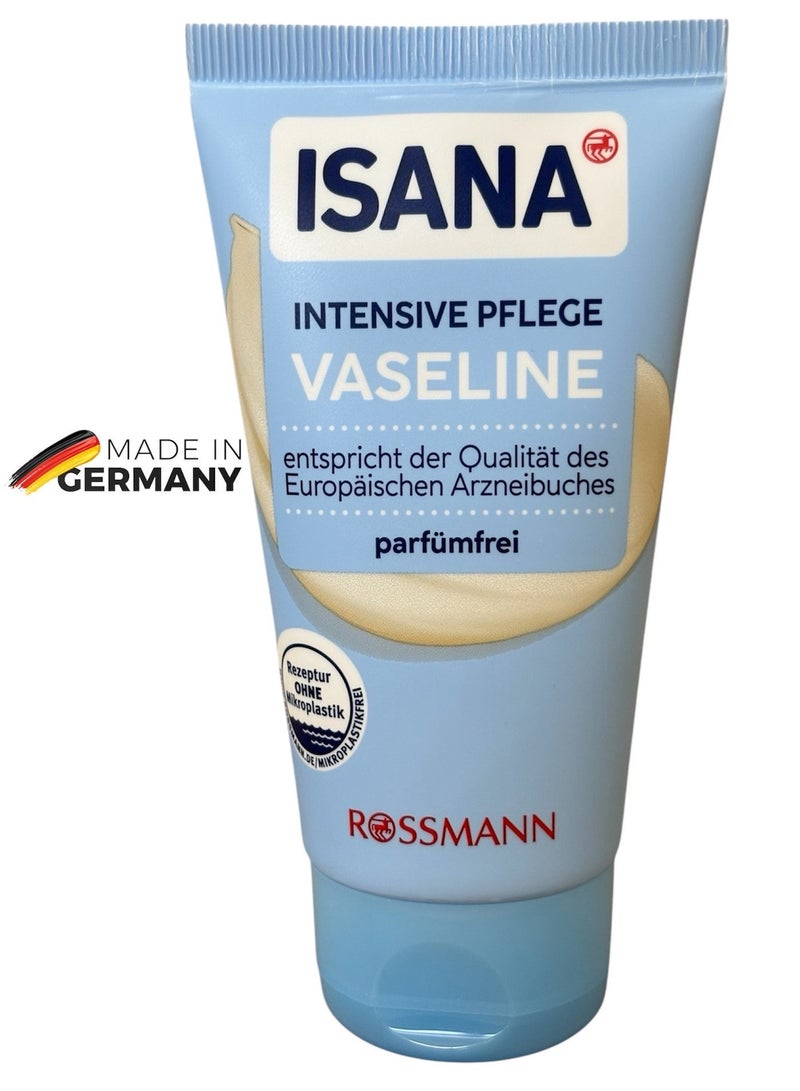 isana German Brand, ISANA Intensive Care Vaseline, 75 ml, Perfect for stressed skin. - Image 1