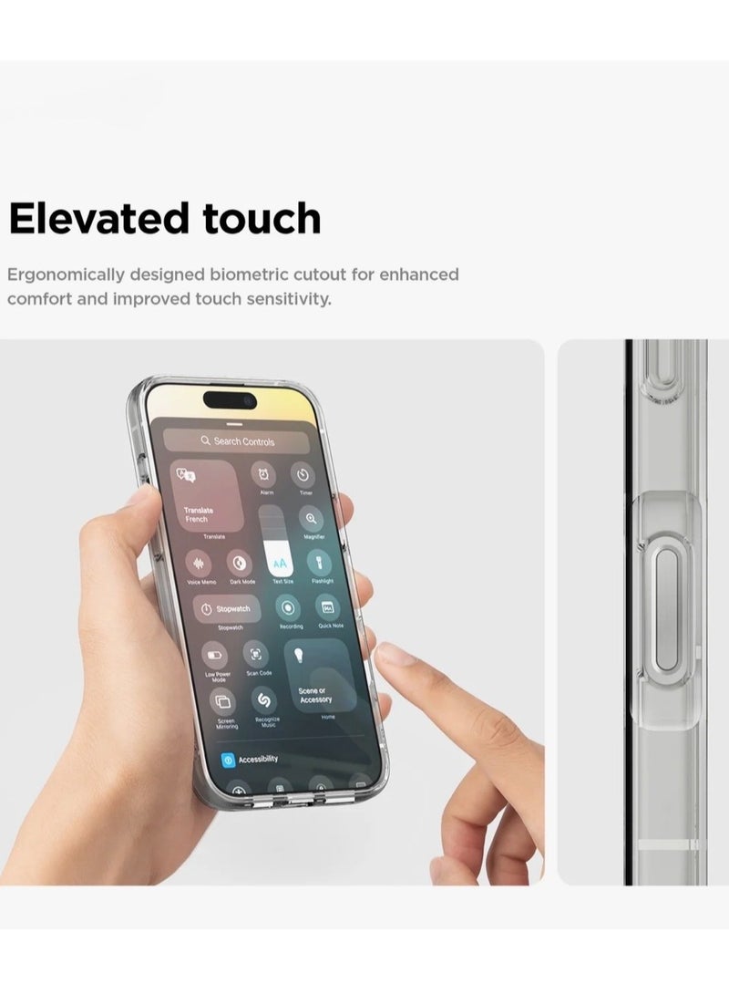 كريستال جراب هاتف شفاف لهاتف آيفون 16 برو ماكس - غطاء TPU صلب فائق النحافة ومقاوم للصدمات، جراب خلفي شفاف مقاوم للاصفرار مع حماية للكاميرا - Image 4