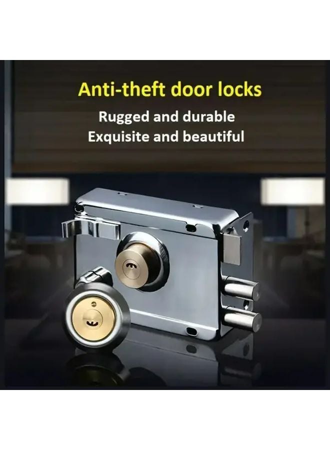 Zinc Head Left Open With Edge Heavy Duty Anti Theft Lock Stainless Steel Security Door Lock - Image 2