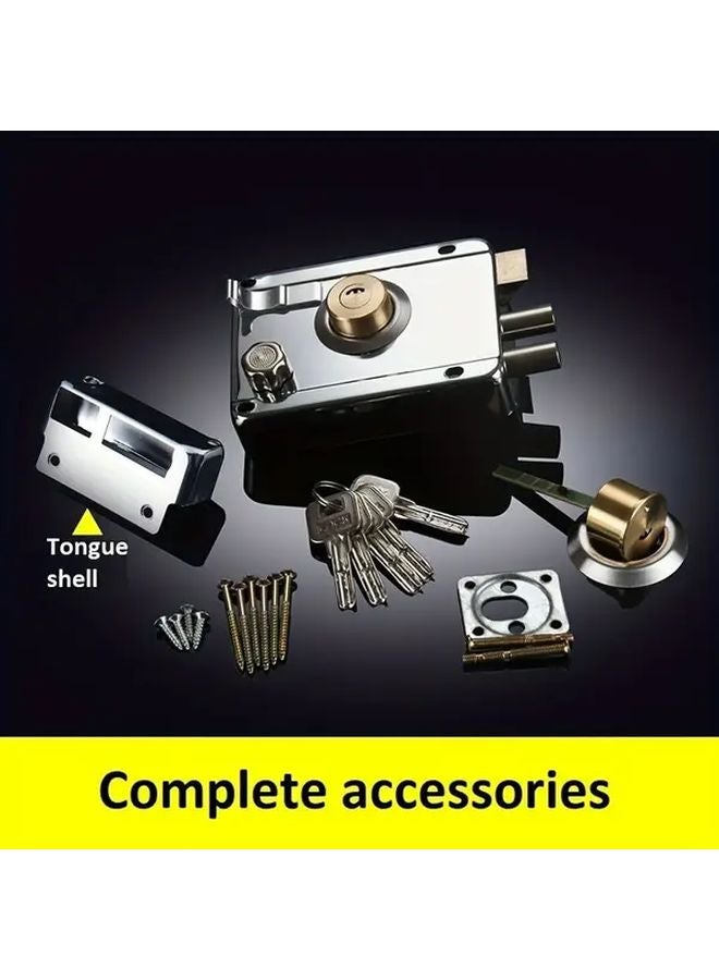 Zinc Head Left Open With Edge Heavy Duty Anti Theft Lock Stainless Steel Security Door Lock - Image 5