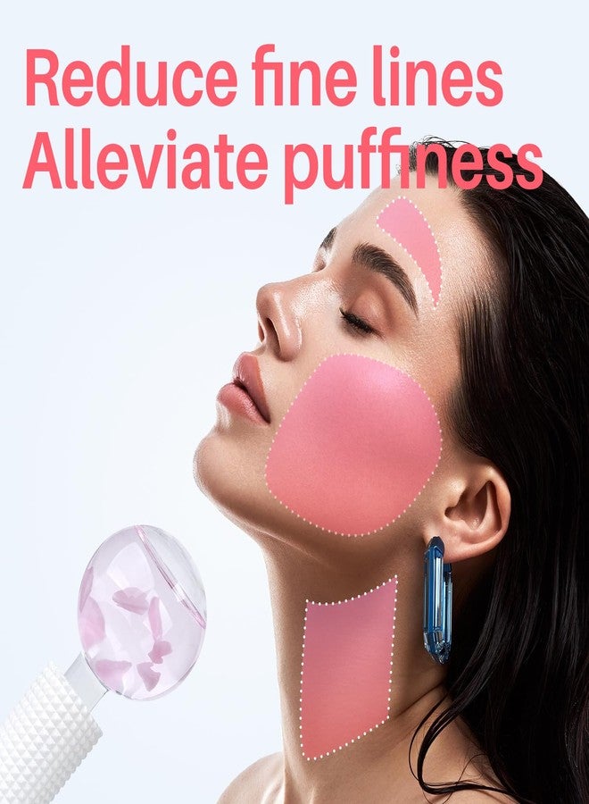 YIowcoo Ice Globes & Ice Roller for Face and Eyes - Facial Massage Tools for Skin Care, Reduce Wrinkles & Puffiness, Cooling Globes & Roller Ball for Glowing Skin 2PCS (Pink) - Image 4