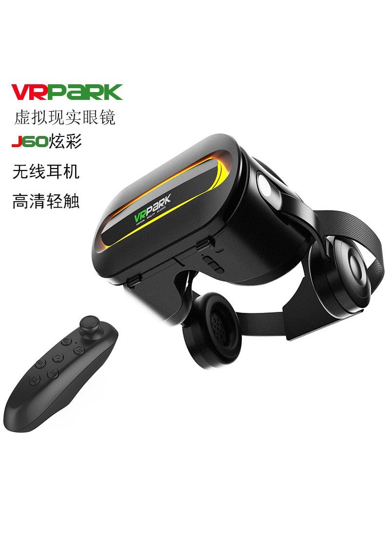 Generic New VRPARK Glasses All-in-One Virtual Reality Wireless HD Smart Headset J60 black+y1 black+x3 handle 