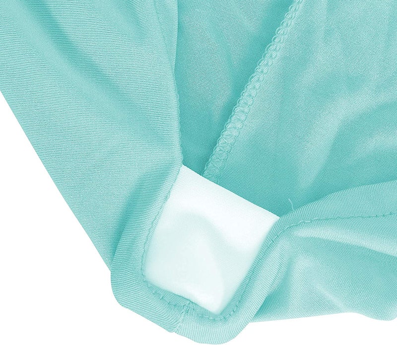 أوبستال غطاء طاولة Obstal Spandex مقاس 4 أقدام مستطيل - مفرش طاولة قابل للتمدد لطاولة مستطيلة قابلة للطي لحفلات أعياد الميلاد وحفلات الزفاف باللون الأزرق الطازج 48L × 24W بوصة - Image 2