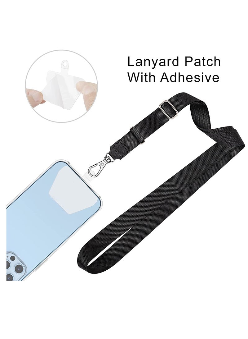 SOLARAE Phone Tether Tab, Lasso Connector Lanyard Patch for Cell Safety Case for Cellphones Drop Protection (Transparent × 6) - Image 2