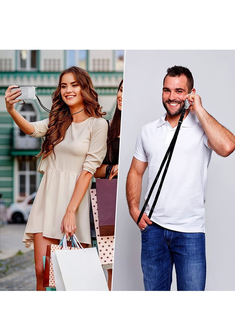 SOLARAE Phone Tether Tab, Lasso Connector Lanyard Patch for Cell Safety Case for Cellphones Drop Protection (Transparent × 6) - Image 4