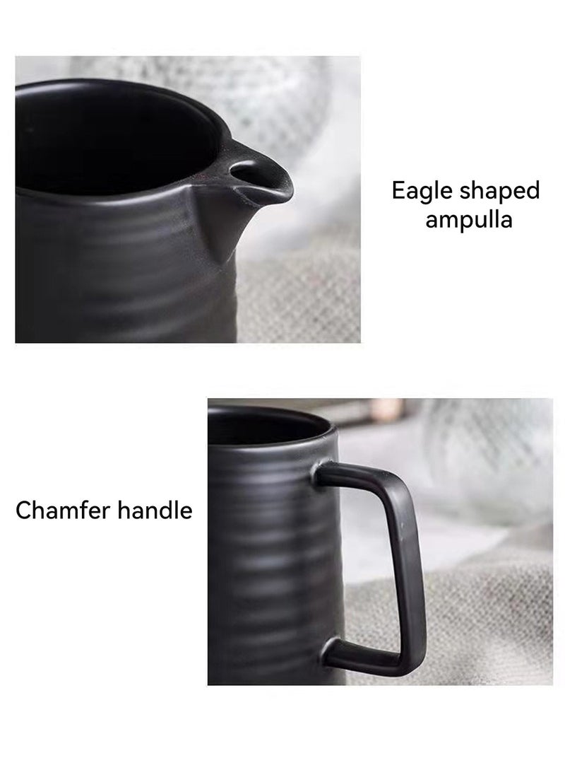 LEOKOR V60 Pour Over Coffee Maker Coffee Server with Glass Coffee Drip Set Coffee Filter 1-2 Cup Home Filter Coffee Maker 500ML Black  - Image 4
