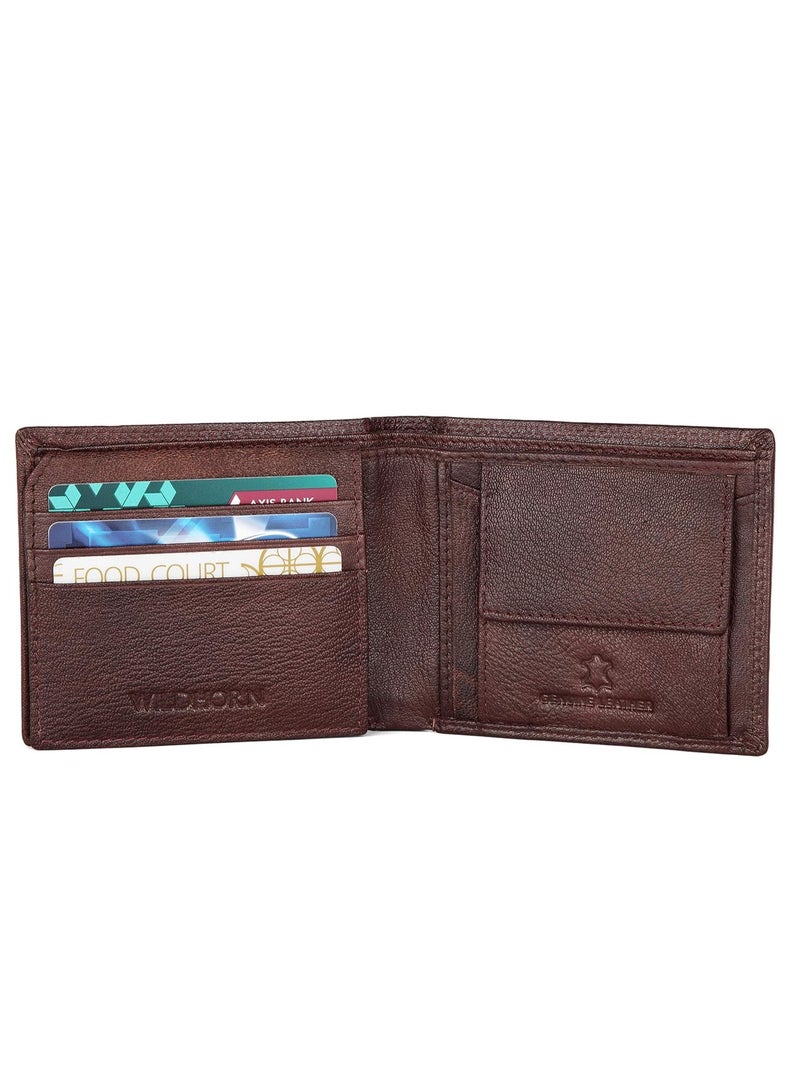 WILDHORN Wildhorn India Bombay Brown Leather Men's Wallet (699701) - Image 3