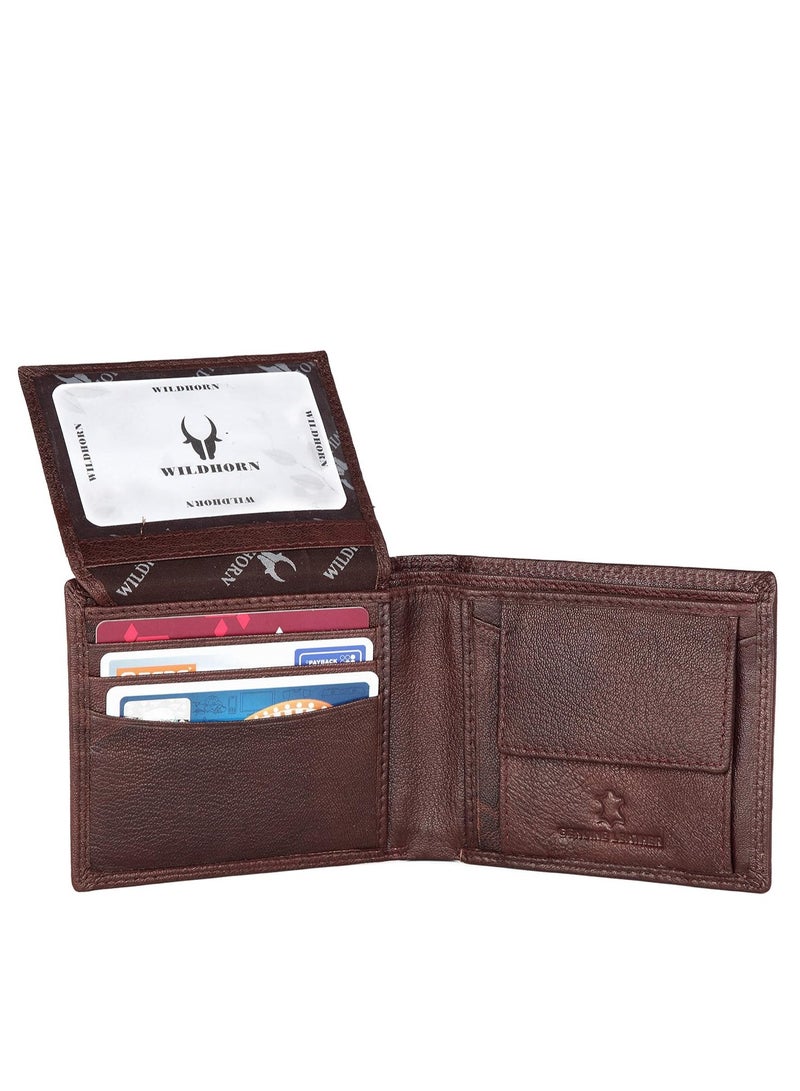 WILDHORN Wildhorn India Bombay Brown Leather Men's Wallet (699701) - Image 4