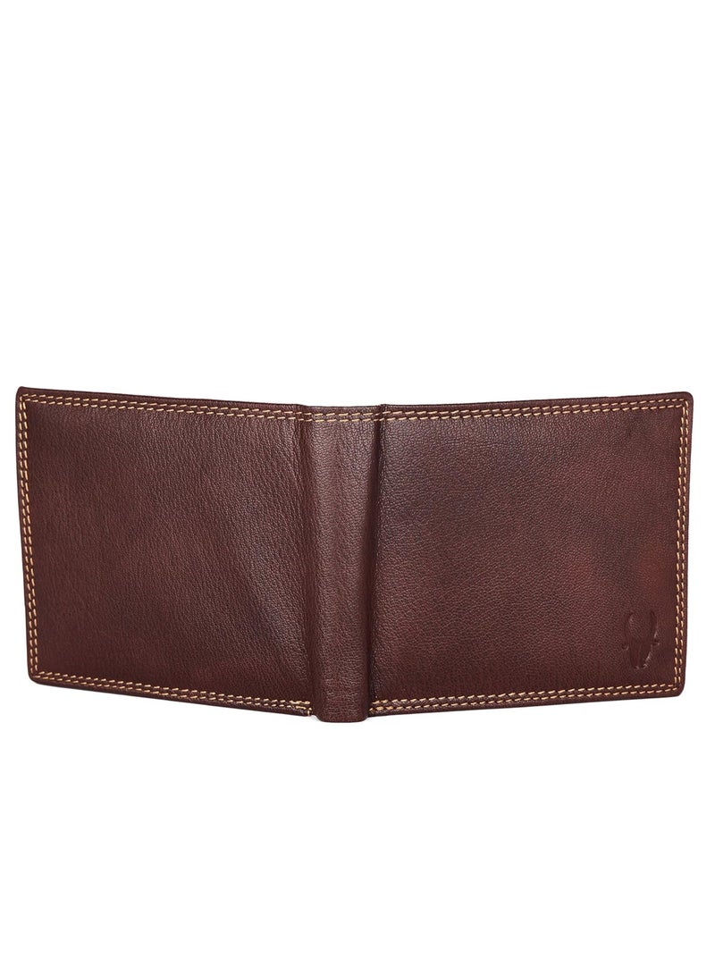 WILDHORN Wildhorn India Bombay Brown Leather Men's Wallet (699701) - Image 5