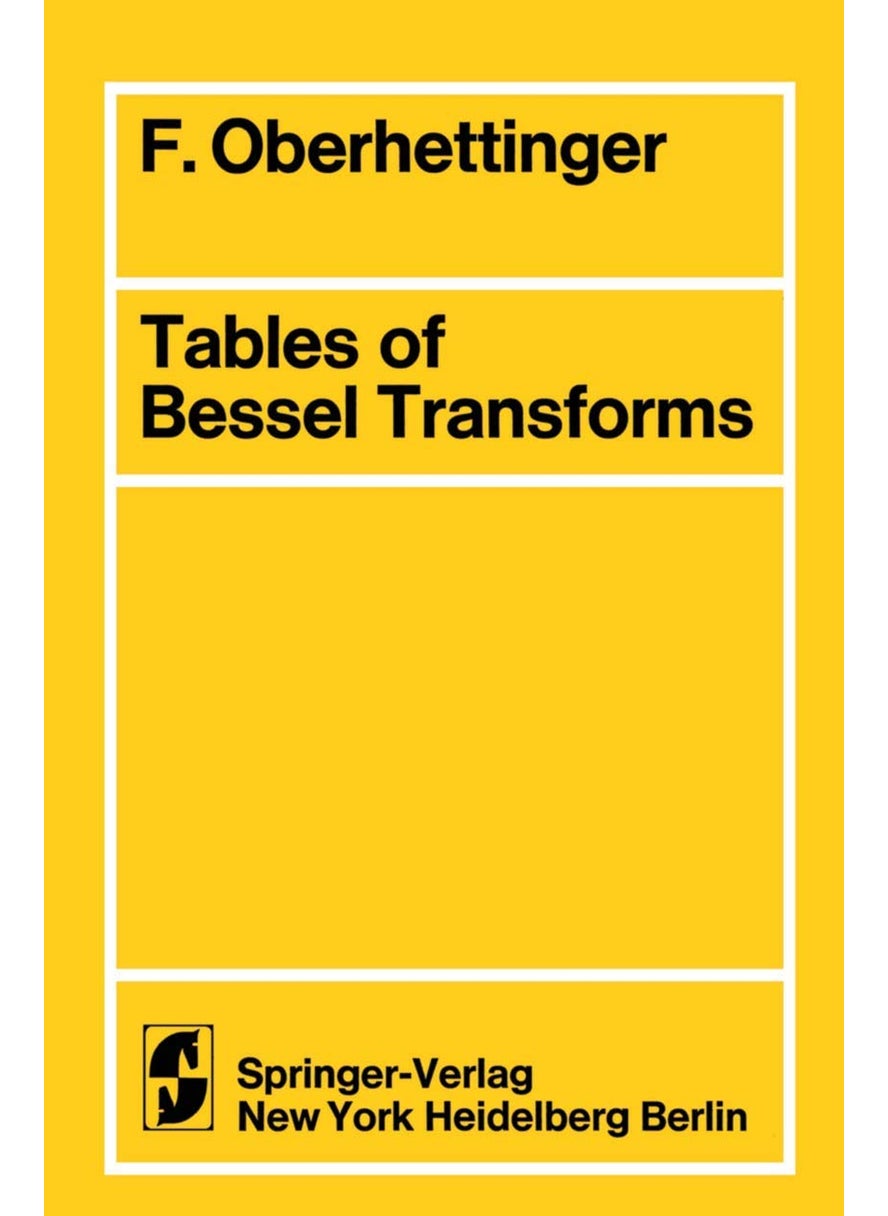 Tables of Bessel Transforms 