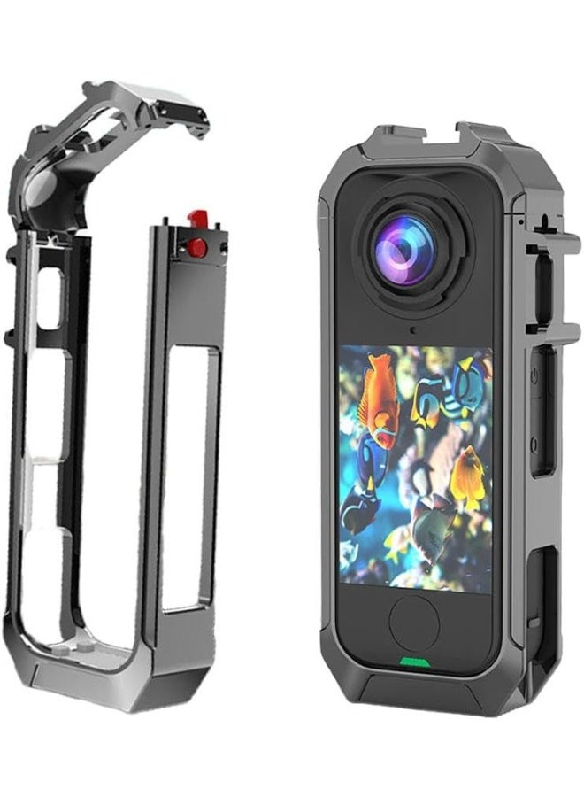 إطار معدني لـ Insta360 X4 Air ، غطاء قفص واقي من سبيكة الألومنيوم مع قوس محول التمديد ، قشرة الإسكان لكاميرا الهواء X4 - Image 1