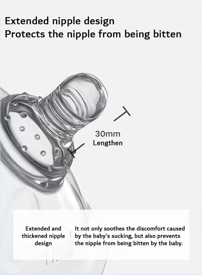 2 Pcs Nipple Shields for Breastfeeding, Ultra Thin Super Soft Food Grade Silicone Nipple Extender, Anti-Choking & Anti-Bite, Petal Base Design for Latch Difficulties, with Portable Carry Case - Image 4