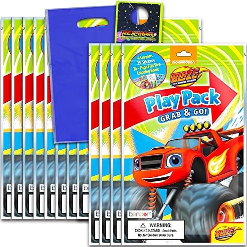 Bendon Bundle of 12 Nickelodeon Blaze The Monster Machines Grab Go Play Packs - Image 1