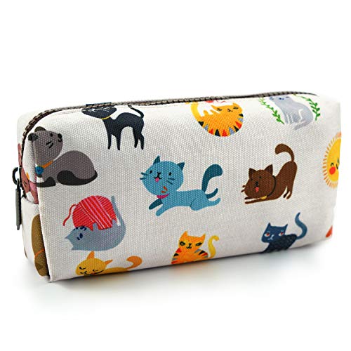 LParkin Cute Cat Pencil Case Make Up Case Cosmetic Bag Stationary Kawaii Pencil Box Pouch Teacher Gift Gadget Bag - Image 1