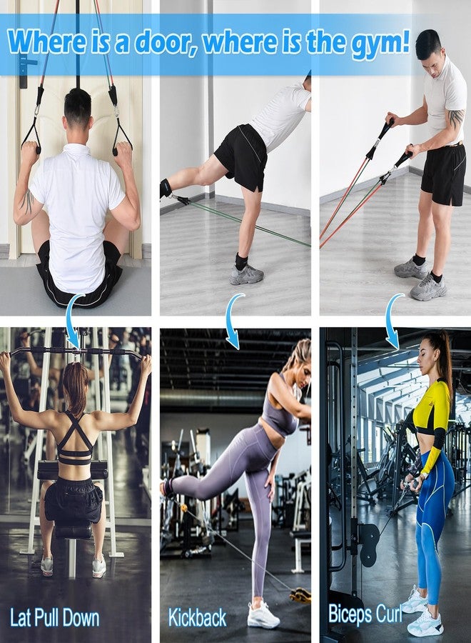 Brebebe Door Anchor Strap for Resistance Bands Exercise, New Upgraded Version Freely Anchor Points for All Exercise Heights, Home Gym Fitness Attachments, Easy to Install, Punch-Free, Nail-Free - Image 4