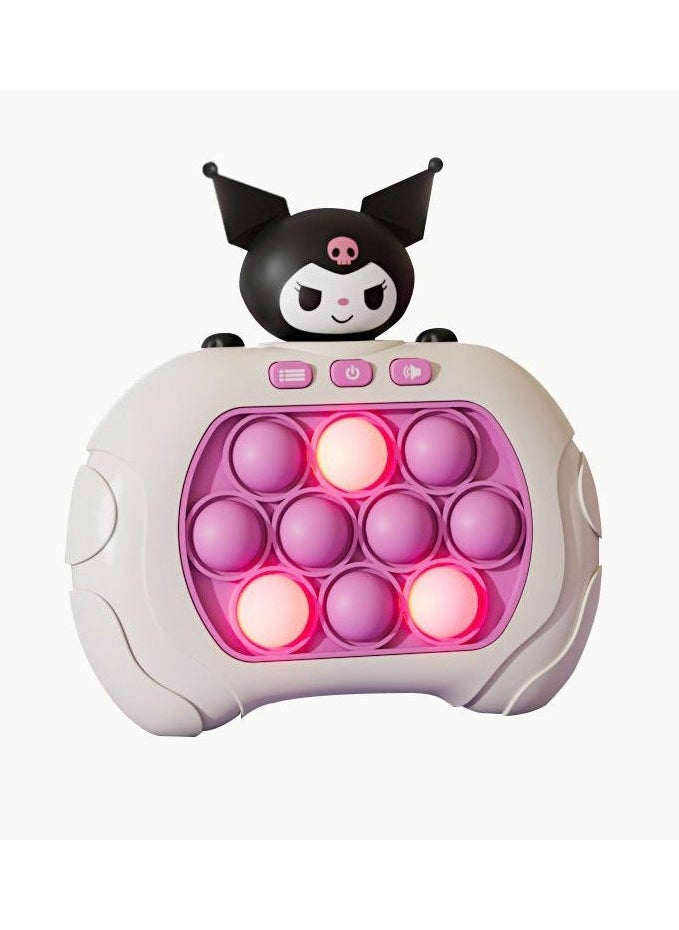 NIBEMINENT Electronic Quick Push Light Up Pop Game Fidget Toys for Adults and Kids with Lanyard,Puzzle Game Machine Push Pop Bubble Fidget Sensory Toy Birthday Gifts  - Image 4