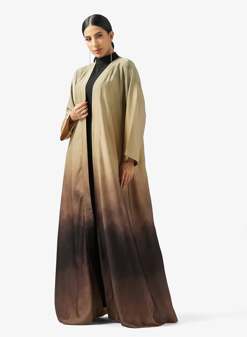 Golden Apple Printed 2PCS Set Abaya