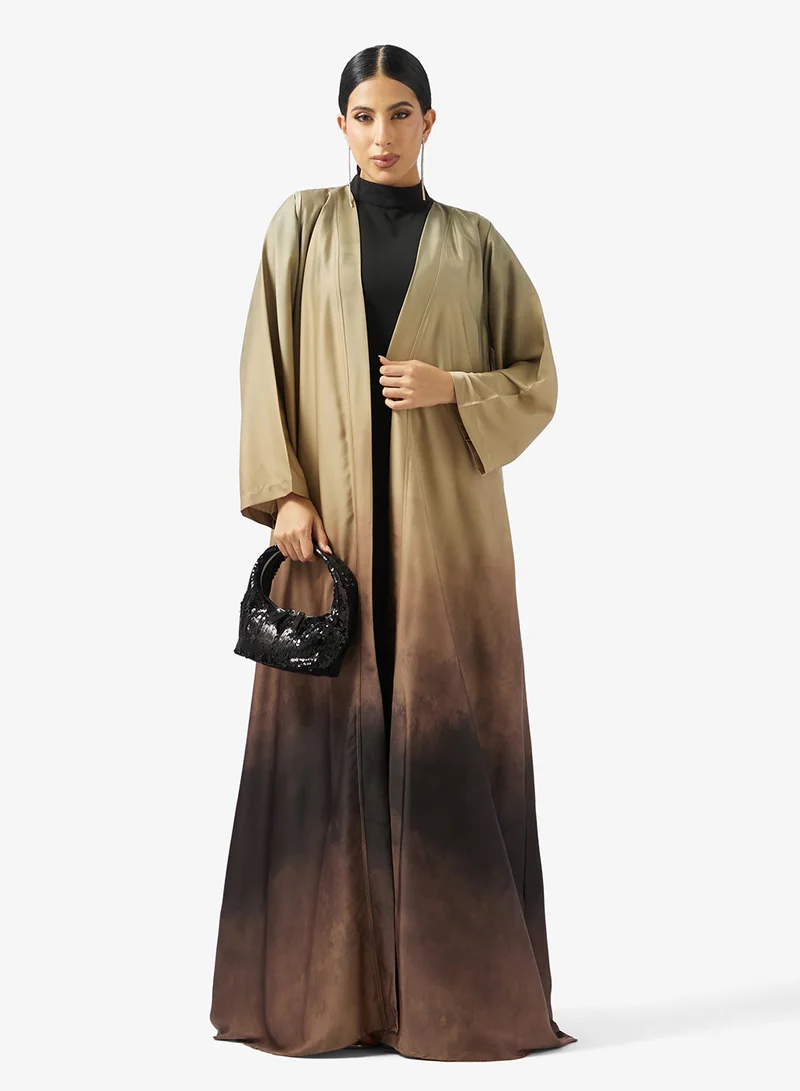 Golden Apple Printed 2PCS Set Abaya