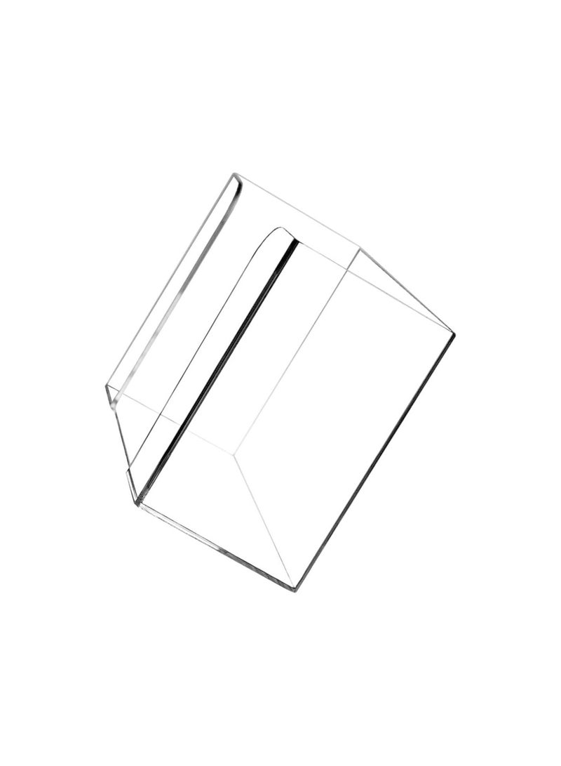 GGOOT Box Transparent Countertop Wipes Folding Bracket Clear Organizer Box Clear Tissue Box Tissue Dispenser Stand Countertop Towel Dispenser Fold Paper Towel Holder Acrylic Transparent - Image 1