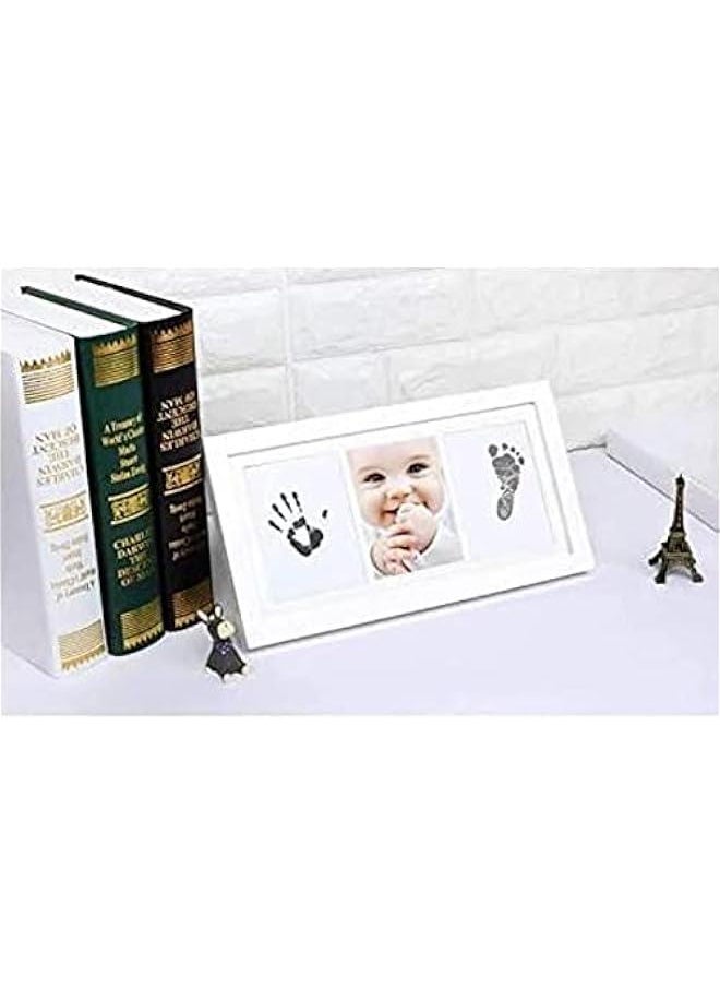 Gonice Baby Handprint and Footprint Frame Package - Baby Prints Photo Keepsake in White with Non-Toxic Ink Pad  - Image 4