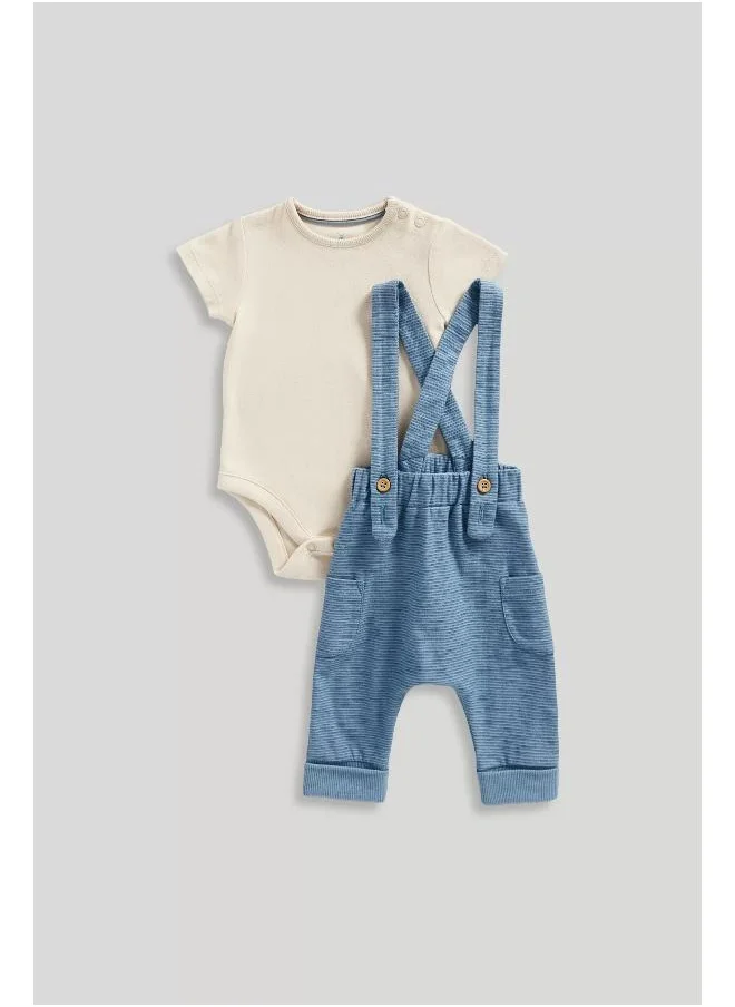 mothercare My First Dungarees and Bodysuit Set