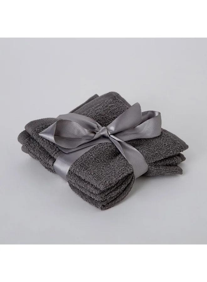 Home Box Essential Carded 4-Piece Face Towel Set 30 X 30 Cm
