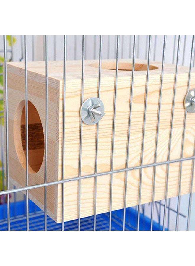 Western Era Western Era Wood HideHouse Hut Hammock Sleeping Cabin Cage Accessory Toy - Image 4