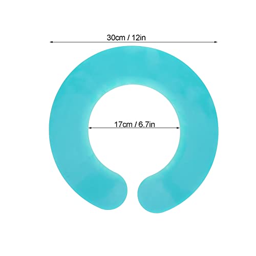 Ymiko Haircut Collar, Hair Cutting Collar Silicone Salon Hair Dyeing Pad Hair Collar Hair Cutting Pad Professional Hair Cutting Neck Collar Stylist Haircut Hair Dye Protective Clothing(green) - Image 3