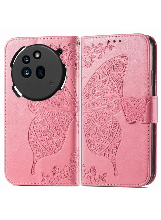 S-TOP Case For Nothing Phone 3a Pro Butterfly Love Flower Embossed Leather Phone Case - Image 2