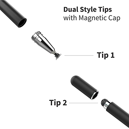 TANTRA Stylus Touch Pen Universal Magnetic Disc Touch Pen Works on Any Touch Screen for Any Brand (Phones, Tables, PC, Laptops, Any Touch Screen) (Black), Medium - Image 3