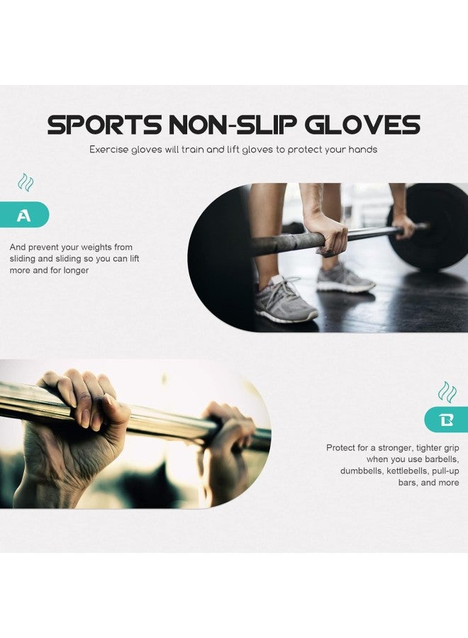 klarako 2Pcs Yoga Gloves Barehand Gloves Non- Slip Fitness Gloves Exercise Gloves Minimalist Half Gloves Exercise Fitness Accessories (Black) - Image 2