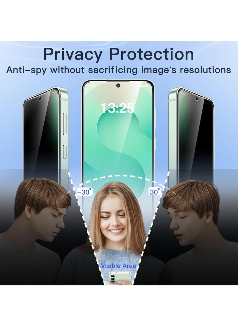 BORTONY Samsung Galaxy S25 Plus Privacy Screen Protector 9H Hardness Anti-Spy Glass Anti-Scratch with 2-Pack Protective Tempered Glass For Samsung Galaxy S25 Plus 5G 6.7-Inch - Image 3